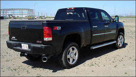 2011 GMC Sierra 2500HD Rear 3/4 view