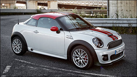 2012 MINI Cooper Coupe front 3/4 view