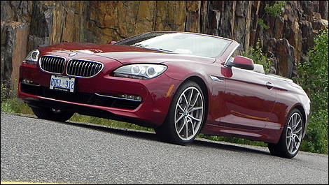 2012 BMW 650i Cabriolet front 3/4 view