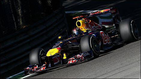Sebastian Vettel, p&ocirc;le position &agrave; Monza. (Photo: WRi2)