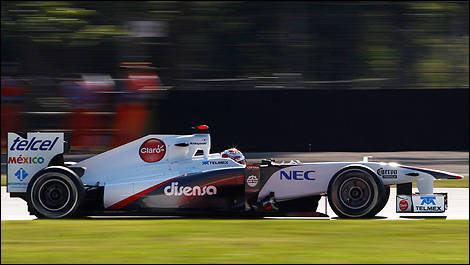 Kamui Kobayashi at the wheel of the Sauber C30 (Photo: WRi2)