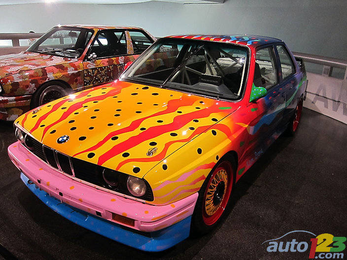 BMW M3 - Australian artist Ken Done covered this M3 with the exotically coloured parrots and fish of his homeland: which to him share the M3's beauty and speed. (Photo: Lesley Wimbush/Auto123.com)