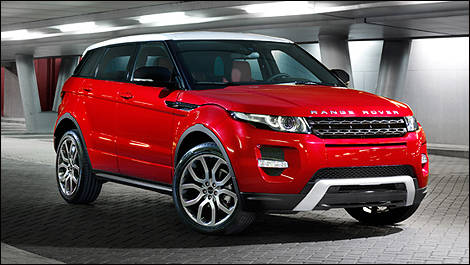 2012 Range Rover Evoque front 3/4 view