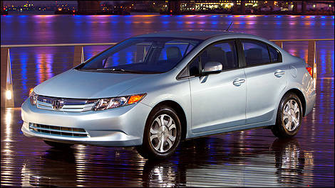 Honda Civic Hybride 2012 vue 3/4 avant
