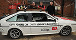 Coffee-powered car sets speed record (video)