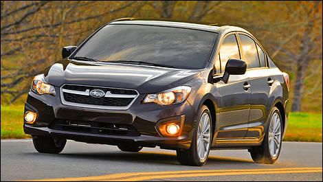 Subaru Impreza 2012 vue 3/4 avant