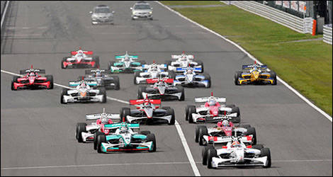 Départ de la course de Suzuka de Formule Nippon en mai 2011. (Photo: Formula Nippon)