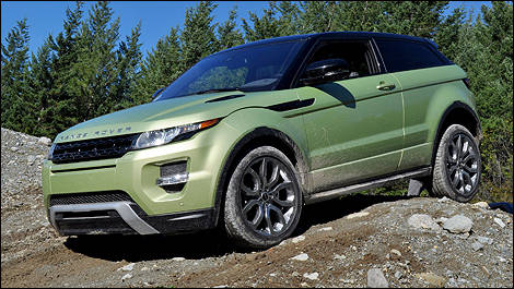 Range Rover Evoque front 3/4 view