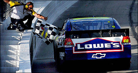 Jimmie Johnson NASCAR Kansas Chevrolet HMS