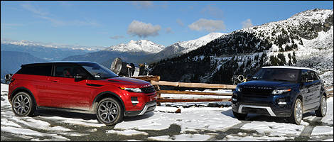 2012 Range Rover Evoque front 3/4 view