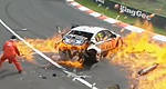 Australian V8 Supercars: Video of David Besnard's massive crash and fire