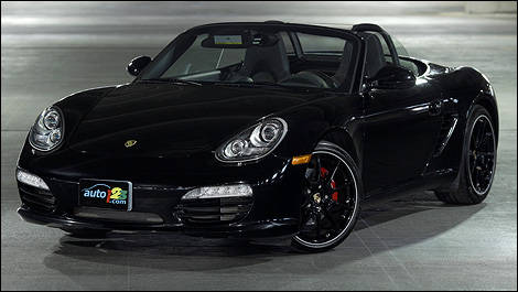 2012 Porsche Boxster S Black Edition front 3/4 view