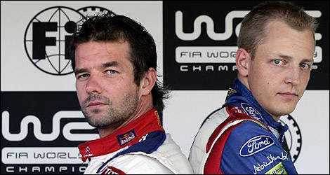 Sebastien Loeb Mikko Hirvonen WRC