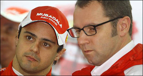 How long until Massa is out the door? (Photo: Ferrari)