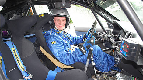 'Crazy Leo' in his crazy rally car (Photo: R.Fagnan/Auto123.com)