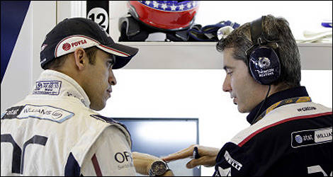 Maldonado (à gauche) futur coéquipier de Sutil? (Photo: AT&T Williams)