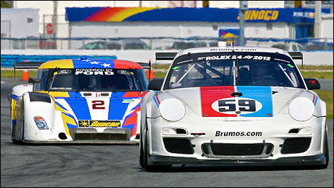 Porsche racecars (foreground) are part of the history in Grand-Am (Photo: Grand-Am)