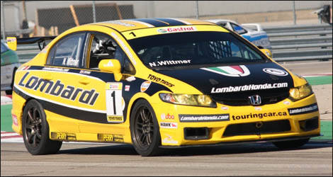 Nick Wittmer au volant de sa Lombardi Honda Civic (Photo: Touringcar.ca)