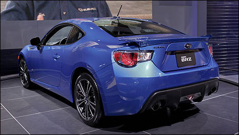 2013 Subaru BRZ rear 3/4 view