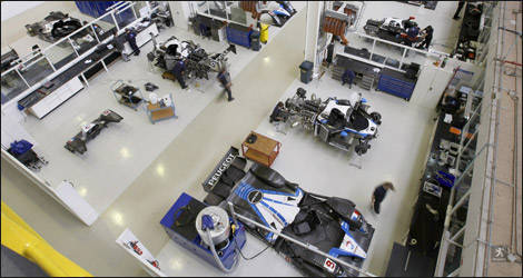 Les installations maintenant inutilisées de Peugeot Sport à Vélizy (Photo: Peugeot-Sport.com)