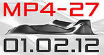 F1: McLaren dévoilera sa MP4-27 en direct sur le web