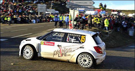 Sebastien Ogier WRC Skoda Fabia S2000