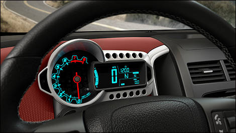 2012 Chevrolet Sonic tachometer