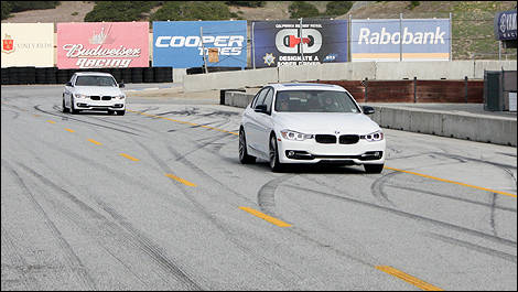 2012 BMW 3 Series Sedan front 3/4 view