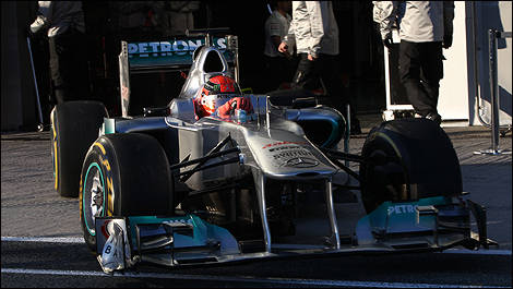 Michael Schumacher, Mercedes Jerez F1 2012