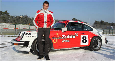 Andre Lotterer with his rally Porsche (Photo: RACB)