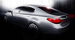 Kia sketches new RWD large sedan