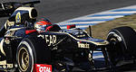 F1: Lotus F1 Team forcée d'interrompre les essais