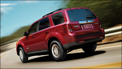 2011 Mazda Tribute rear 3/4 view