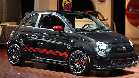 2012 Fiat 500 Abarth 3/4 front view