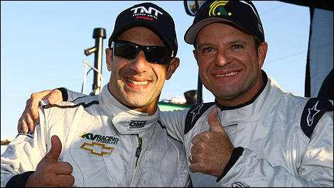 Tony Kanaan and Rubens Barrichello