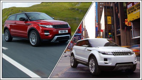 2012 Range Rover Evoque and Land Rover LRX Concept