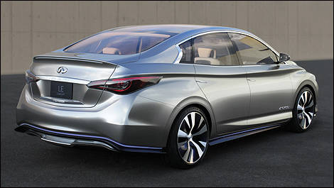 2012 Prototype Infiniti LE rear 3/4 view