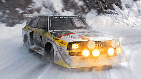 1 Audi Quattro vue 3/4 avant