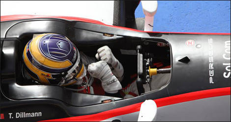 Tom Dillmann, proud winner of Race 2 (Photo: GP2series.com)