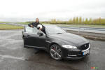 Colin Jackson faster at the wheel of his Jag than... on foot