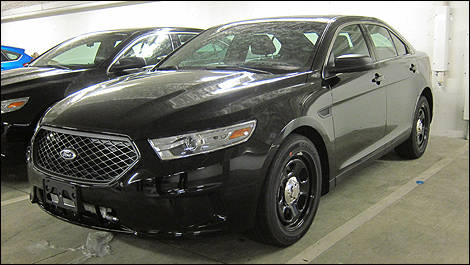 2013 Ford Police Interceptor front 3/4 view