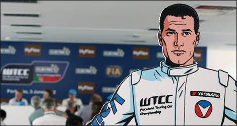 Michel Vaillant, the comic book hero (Photo: FIA WTCC.com)