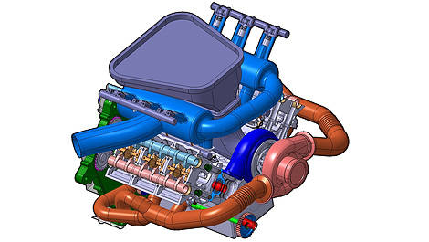 PURE F1 engine V6 turbo