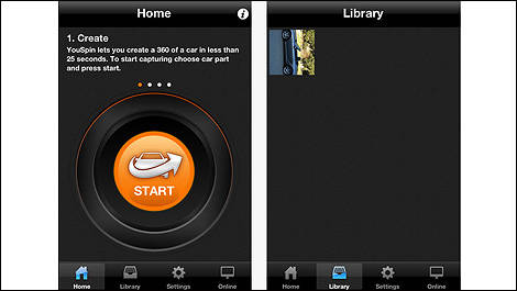 360 car Application for iPhone
