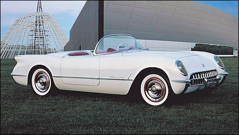 Corvette 1953 vue 3/4 avant