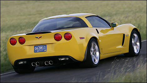 Corvette Z06 2006 vue 3/4 arrière