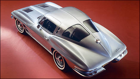 1963 Corvette Sting Ray split window up view