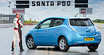 Nissan LEAF goes for speed record... in reverse!