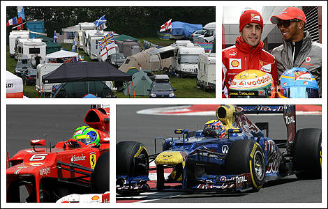 Mark Weber Holds British Grand Prix Editorial Stock Photo - Stock Image