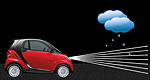 Smart headlights that make rain and snow invisible